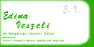 edina veszeli business card